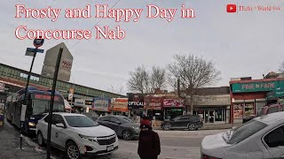 [4K] - Coldest Frosty and Happy Day in Concourse Nab-South Bronx, January 21, 2025