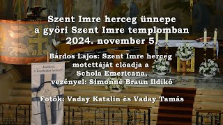 Szent Imre herceg ünnepe - 2024. november 5.