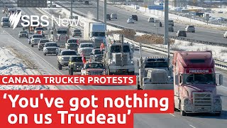 Thousands protest in Canada against vaccine mandates for truckers | SBS News