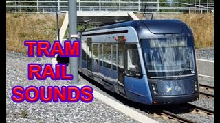 🚊TRAMS braking and acceleration ( original sounds ) 🚋