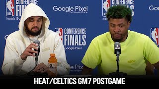 Derrick White x Marcus Smart React To Celtics Game 7 vs Heat | 2023 ECF