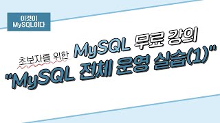 [이것이 MySQL이다] 03. MySQL 전체 운영 실습(1)