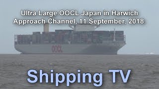 OOCL Japan  in Harwich Approach Channel, 11 September 2018