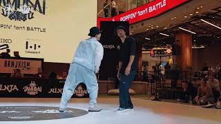 【OPEN SEMI】JIN VS MACCHO│ POPPIN 1on1 BATTLE SAMURAI │ FEworks