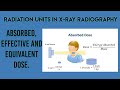 Radiation units in X-ray | Absorbed Dose | Effective Dose | Equivalent Dose | Radiation Exposure