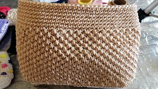 Bolso Tejido a Crochet en punto nido