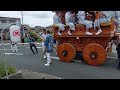 潮来祇園祭中日午前中 5丁目 山車蔵から熊野神社まで曳き廻し