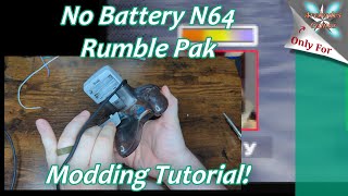 N64 Rumble Pak Battery Free Mod Tutorial - No More AAA's Required!