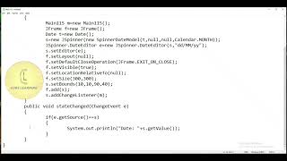 Java | Swing package 'JSpinner - SpinnerDateModel - add ChangeListener' | CodeLearning