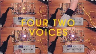 Four Two Voices | Ciat-Lonbarde Cocoquantus, Teenage Engineering OP1 Multitrack Recording