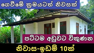 පට්ට අඩුවට ඉඩම් නිවාස 10ක් | Aduwata idam gewal | House for sale | Land sell | Ikman selling | 2024