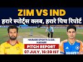 ZIM vs IND 2nd T20 Pitch Report, harare sports club harare pitch report, harare pitch report 2024