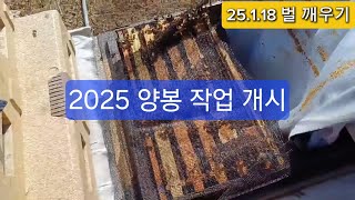 2025년 1월 18일 양봉 작업 개시