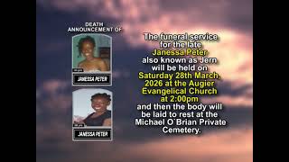 Janessa Peter ~ Long Obituary