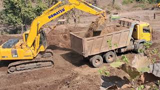 Komatsu PC205-10 Dumper Loading Application #excavator #komatsu #PC210-10