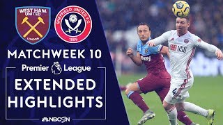 West Ham United v. Sheffield United | PREMIER LEAGUE HIGHLIGHTS | 10/26/19 | NBC Sports