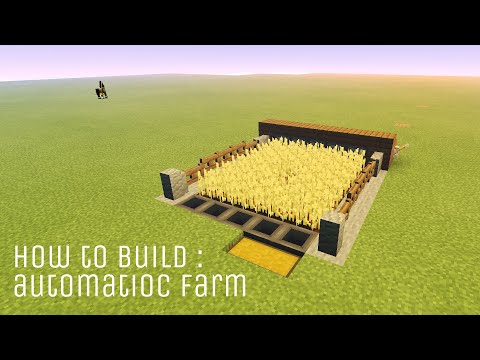 Minecraft How To Build A Automatic Farm Youtube