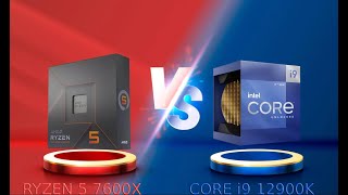 INTEL Core i9-12900k vs AMD Ryzen 5 7600X| which one is better?!🧐🧐