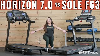 Sole F63 vs Horizon 7.0 AT Treadmill Comparison | Which Is Best?