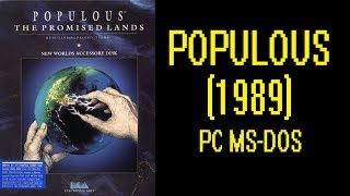 Populous (1989) - DOS Gameplay Video - PC MS-DOS