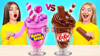 Bubble Gum vs Chocolate Food Challenge | Amazing Kitchen Recipes by Choco DO