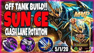 SUN CE NEW DAMAGE BUFF IS AMAZING!! | SUN CE HONOR OF KINGS - RANK S7 MYTHIC