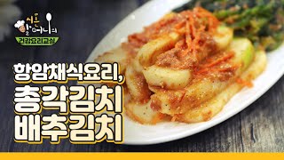 [시온할머니의 채식요리교실] 항암채식요리 - 총각김치, 배추김치