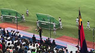 20171028 神宮球場　慶応義塾　塾歌（試合前）