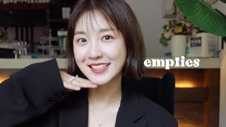 [KoreanSub] empties! 一大波空瓶来了！有缘再见和掏钱回购 护肤零食和近期爱喝｜ Renasteps