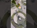 elegant easter tablescape soft greens bunnies u0026 chic spring decor 🐰🌿✨ easterdecor easter