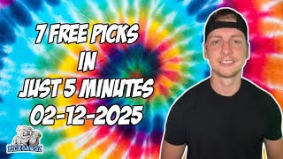 NBA, NCAAM Best Bets for Today Picks \u0026 Predictions Wednesday 2/12/25 | 7 Picks in 5 Minutes