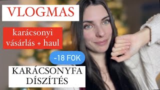 VLOGMAS  #4🎄🎅 KARÁCSONYI ROOMTOUR ,KARÁCSONYFA ÁLLÍTÁS,KARÁCSONYI HAUL...