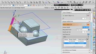 Siemens NX CAM tutorial creating CNC program for 3D model cavity mill