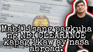 Fastest way to get NBI Clearance when you are in Taiwan or other country