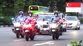 Singapore NDP 2021 VIP Motorcade passing by