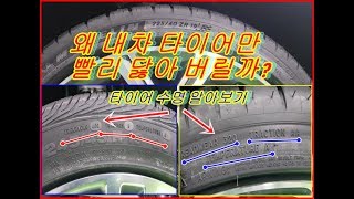 타이어수명과 타이어의기능알아보기,Know the tyre life and its function