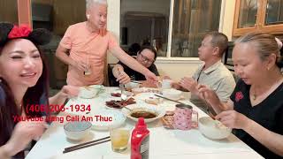 BỮA CƠM CUỐI TUẦN. THỦY VỚI MÍA LÀ NGƯỜI VUI NHẤT.