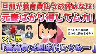 【報告者きち】夫が養育費の支払いを辞めてくれない！元妻ばかりが得してムカっ！スレ民「養育費は趣味代じゃねーよｗ」（他１本）【2chゆっくり解説】