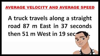FINDING DISTANCE, DISPLACEMENT, AVERAGE SPEED AND AVERAGE VELOCITY || GENERAL PHYSICS 1