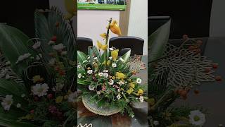 행복해지는 순간입니다~#교회꽃꽂이 #florist #테이블꽃 #힐링시간 #악뮤