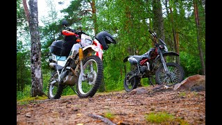 Мотопрогулка с Егором. Yamaha Serow. Irbis TTR 125.