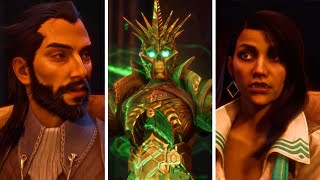 All Character's reaction to Emmrich transformed into an immortal skeleton - Dragon Age:The Veilguard