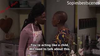 Muvhango Best scene .... Gugu and imani ended up fighting for a man..