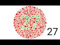 اختبار عمي الالوان وقوة النظر . test for colour blindness