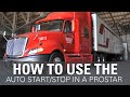 How to set up the Auto Start/Stop in an International ProStar