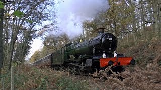 7802 BRADLEY MANOR ON TEST ON THE SEVERN VALLEY RAILWAY