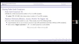 Michał Wrona - Local consistency methods in Solving CSPs and CSP-like problems