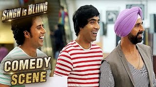 Akshay Kumar & Amy Jackson Airport Funny Scene | Comedy Scene | Singh Is Bliing | Lara Dutta | HD