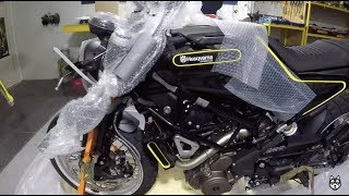 2018 Husqvarna Svartpilen 401 Unboxing, first run and engine sound - Video by Husky.ge