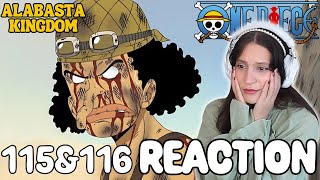 LET'S GO USOPP!!  | One Piece | Reaction 115 \u0026 116